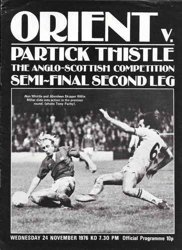 Orient partick thistle - v,