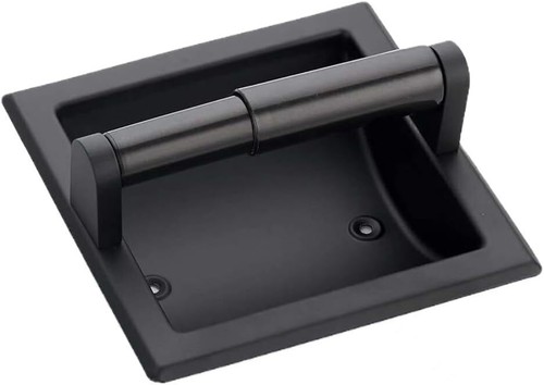 Recessed toilet paper - toilet, holder