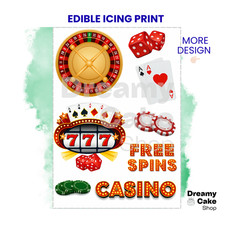 Casino Edible Cake Topper |