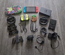 Nintendo Switch (32gb) Blue/Red - Bundle, 4 Joy-Cons + Accessories & 128gb SD