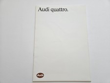 AUDI QUATTRO TURBO SALES BROCHURE 1984 1985