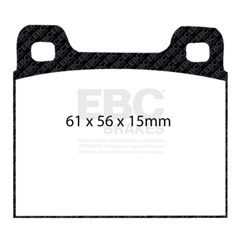 Ebc dp5104ndx brake pad set - pad,