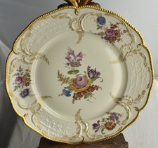 4 Dinner Plate ROSENTHAL Handpainted IRIS Floral Sanssouci DIPLOMAT Compatible