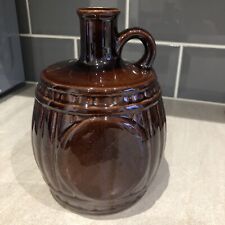 STONEWARE BARREL FLAGON