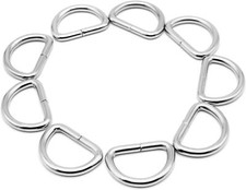 D Rings 20 MM  25 MM  32 MM Silver or Brass