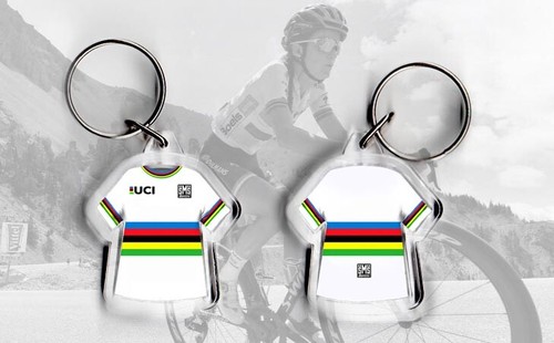 Rainbow jersey keyring - keyring., be