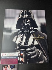 STAR WARS DAVE PROWSE JAMES EARL JONES SIGNED 8X10 PHOTO JSA COA JAMES SPENCE 
