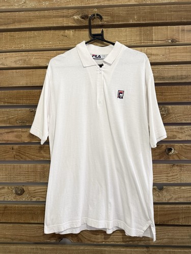 Vintage 90s fila zip polo - vintage,