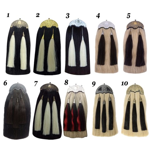 Long horse hair leather kilt - hair,