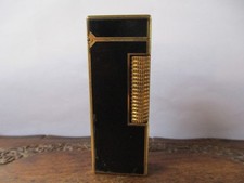 Dunhill Rollagas Lighter Gold Plated & Black Lacquer - Spare - Repair