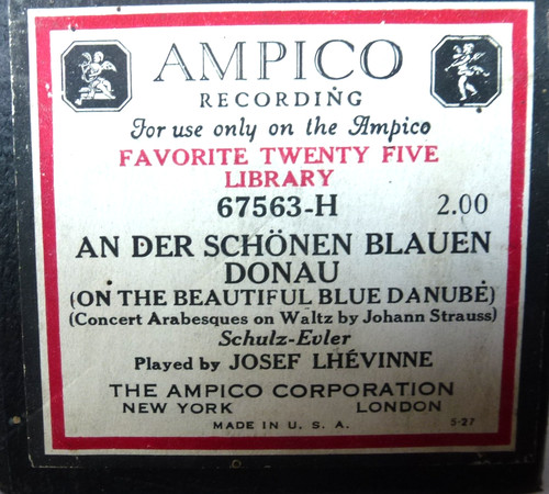 Ampico reproducing roll - ampico,