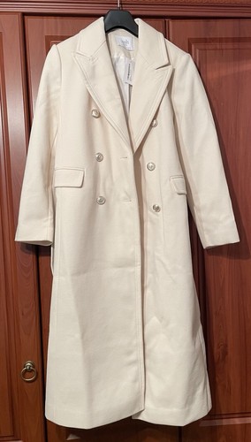 Wallis heavy ivory coat size - wallis,