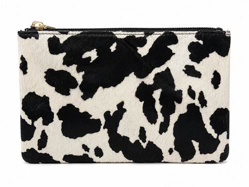 Cow print clutch bag - cow,