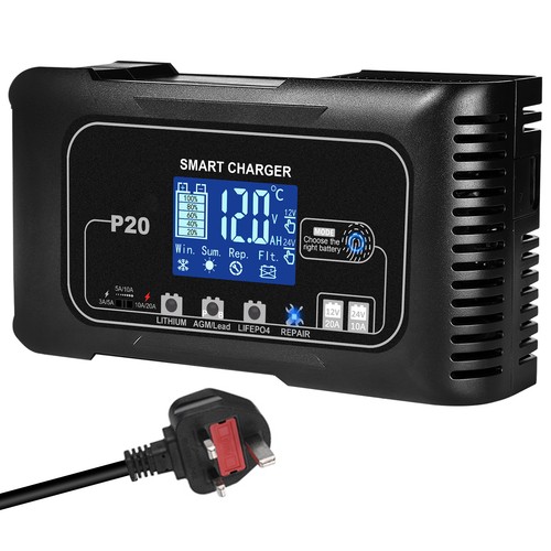 20a car battery charger - battery,