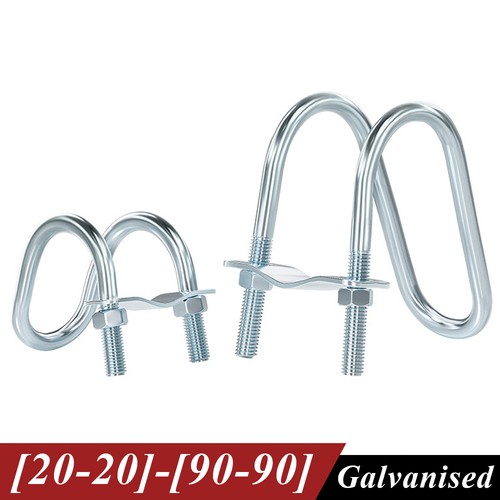 Galvanized cross pipe clamp - pipe,