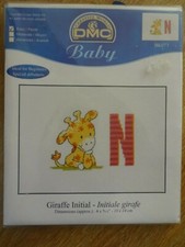 DMC Baby Giraffe Initial 'N' Cross Stitch 10x14cm (BK073)