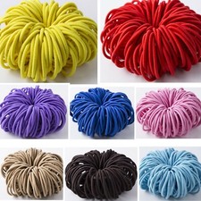 20 40pcs 4mm Thick Strong Large Endless Women Hair Elastics School Bobbles Bands
