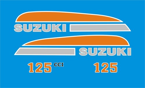 Suzuki tc125 1974 decal kit - 1974,
