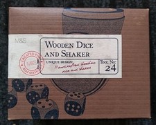 SHEESHAM WOODEN 5 DICE &