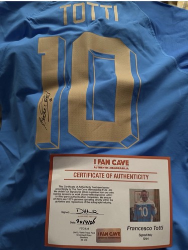 Francesco totti signed italy - francesco,