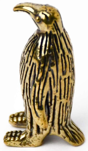 Small penguin figure brass - small, in