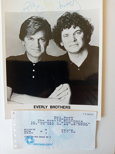 Everly brothers genuine signed - brothers,