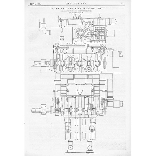 Hms warrior 1861 trunk engines - hms,