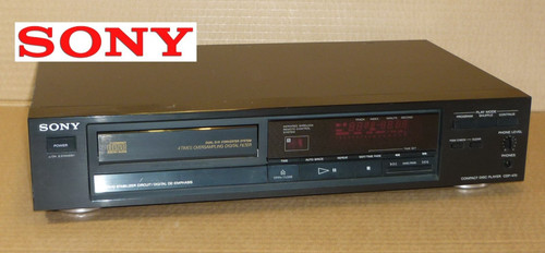 Sony cdp 470 black player - sony, cd