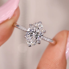 2 Carat Oval Lab Grown Diamond