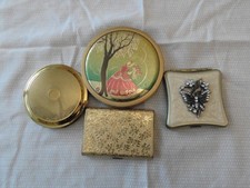 Job Lot 3 Vintage Powder Compacts 1 Swiss mirror