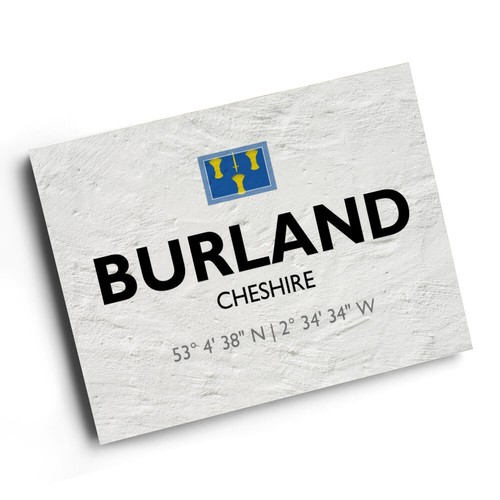 Print burland cheshire - a4,