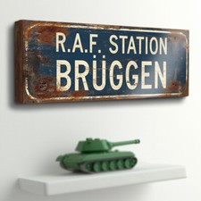 RAF Station Bruggen Retro Sign