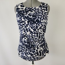 Basque Top Womens Size 12 Blue