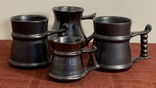 4 Prinknash Pottery Gun Metal