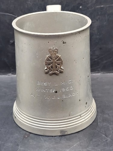 Vintage crown rose pewter - crown,