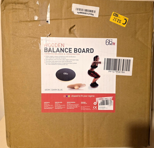 66fit wooden balance board - wooden,