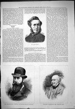 Old Print Portrait Mr John Hullah Cholmondeley Pennell Horatio Ross 1878 19th