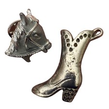 Vintage Silver Tone Western