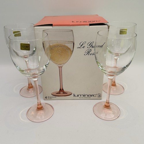 Vintage luminarc large pink - 4,