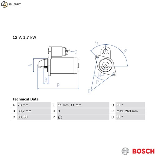 Starter 986 017 440 - starter,