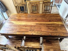 Jali Mango Honey Dining Table