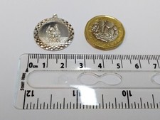 Sterling silver 925 st Christopher necklace pendant ladies mens boys vintage