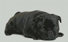 Pug Dog Puppy Counted Cross
