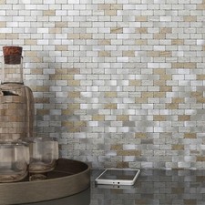 Brick Stick on Mosaic Tiles Kitchen Splashback Fireplace Stove,3D Self Adhesive