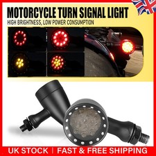 2x Amber Red Motorcycle Front