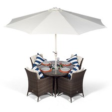 Savannah 4 Seater Round Rattan