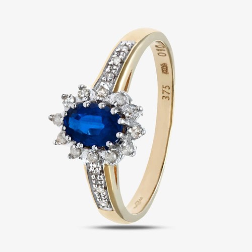 9ct yellow gold tanzanite - 9ct,
