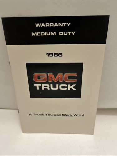 Vintage 1986 gmc warranty - ,