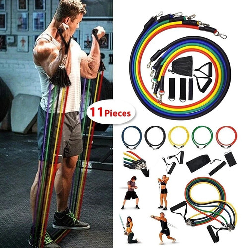 11pcs set resistance bands - 11pcs,
