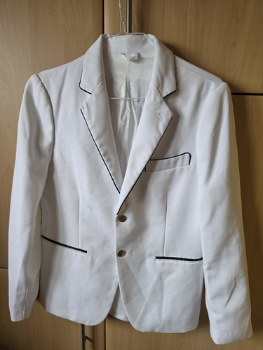 White tailored blazer - tailored, with
